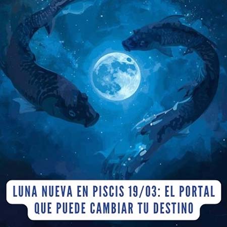 Luna Nueva en Piscis abriendo un portal espiritual de manifestación y cierre de ciclos kármicos en marzo de 2026.