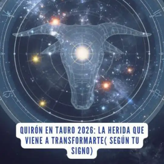 Quirón en Tauro 2026 activando procesos de sanación emocional relacionados con autoestima, dinero, seguridad personal y crecimiento espiritual