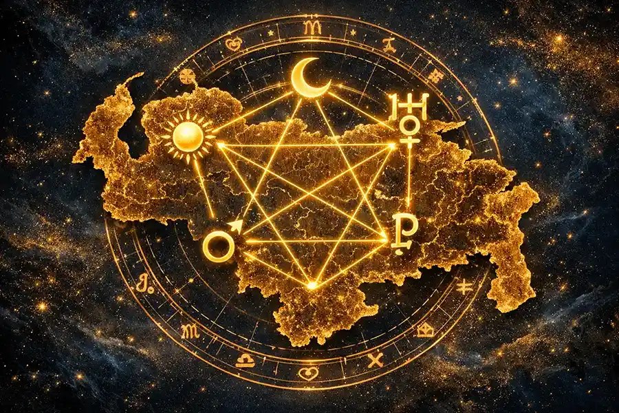 Carta astral de Venezuela: cambios y ciclos en 2026 1 Carta astral de un país aplicada a Venezuela